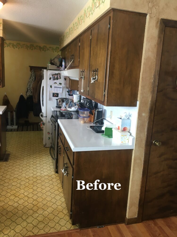 BEFORE BACKWOODS DESIGNS LLC backwoods designs custom kitchen cabinet maker in winnebago mn