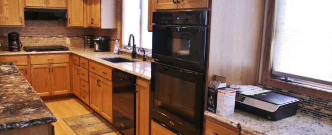 oak kitchen woodwork cabinetry backwoods designs winnebago mn